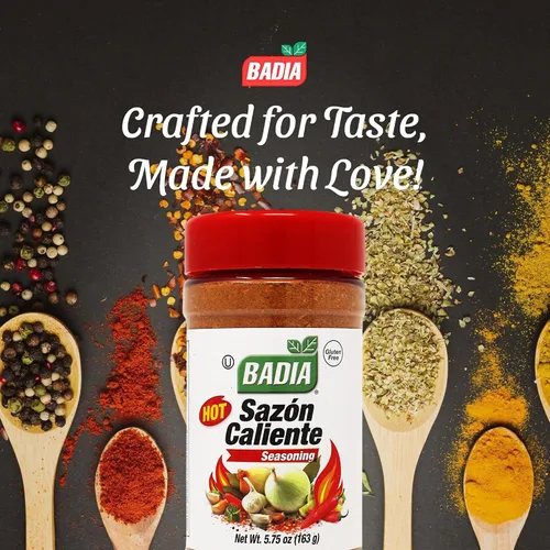 Vista 3 de Badia Sazon Caliente 5.75 oz – Condimento picante multiusos de inspiración latina – Sin gluten