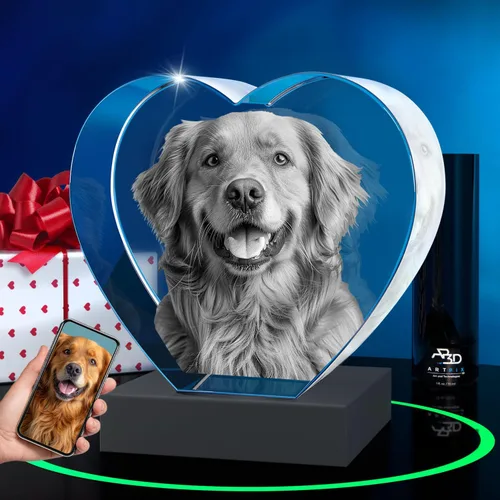 Vista 29 de ArtPix 3D Foto de cristal, regalos personalizados de Navidad para mujeres, esposa, ella, él, hombres, marido, abuela, gran regalo personalizado