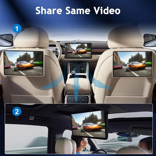 Vista 3 de NHOPEEW Estéreo de auto doble DIN de 7 pulgadas con cámara de respaldo, radio de pantalla táctil de 2 DIN con enlace de espejo con cable, Bluetooth