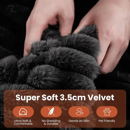 Vista 8 de KKL Sofá modular de 150 pulgadas, sofá modular en forma de U con otomana, sofá de pana sin hueso para sala de estar y dormitorio, sofá modular Negro