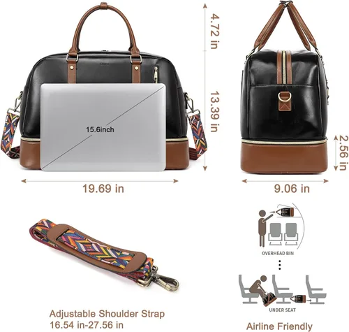 Vista 3 de CLUCI Paquetes de bolsas de aseo con bolsa de viaje