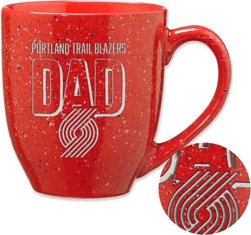Vista 125 de Rico Industries NBA 16 oz Team Color Laser Engraved Speckled Ceramic Coffee Mug 3-Color del
