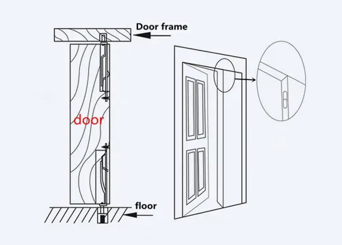 Vista 5 de szhdxsy - Pestillo oculto y perno de acero inoxidable 304 de 6 pulgadas (5.9 in) de seguridad para puerta, cerradura de perno deslizante de puerta