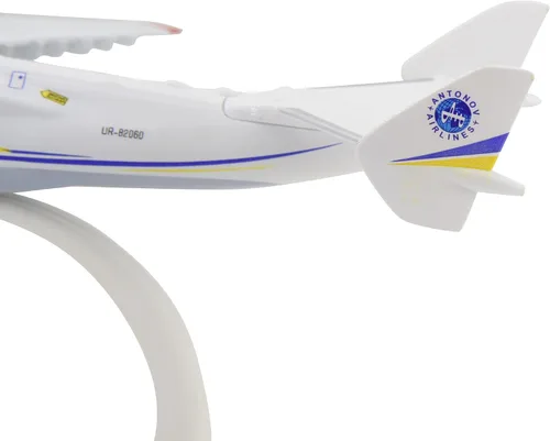 Vista 8 de TANG DYNASTY 1:400 Antonov An-225 Mriya Modelo de avión de transporte grande, avión fundido a presión, para coleccionar y regalo, decoración