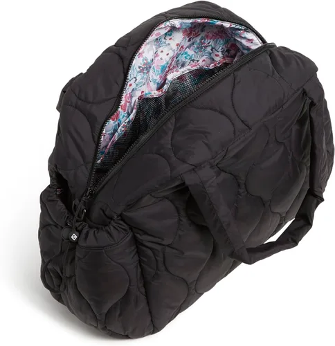 Vista 3 de Vera Bradley Bolsa de viaje de peso pluma para mujer, Negro