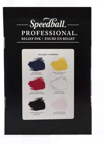 Vista 29 de Speedball Tinta de alivio profesional, azul ultramarino, tubo de 5 onzas