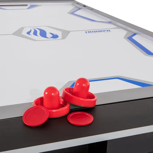 Vista 14 de Mesa de Juegos Múltiples Giratoria 3 en 1 Triumph – Mesa de Juego Giratoria de 84" con Hockey de Aire, Billar y Tenis de Mesa – Juego Completo