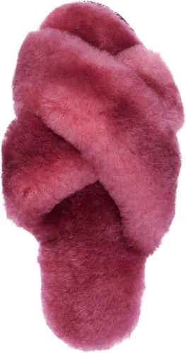 Vista 6 de EMU Australia Mayberry Ombre - Pantuflas de piel de oveja para mujer, talla 8, Merlot