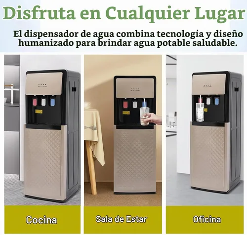 Vista 7 de Dispensador de enfriador de agua para botella de 5 galones (Champaign Gold)
