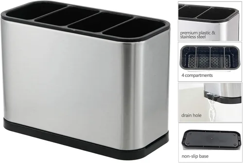 Vista 9 de KESOL Soporte para utensilios de cocina, organizador de cubiertos, 4