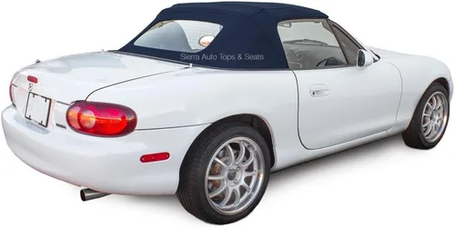 Vista 6 de Sierra Auto Tops Convertible Top Reemplazo para Mazda Miata MX5 1990-2005, Stayfast Canvas, Negro