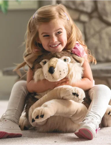 Vista 6 de Wild Republic - Peluche de lobo jumbo, animal gigante de peluche, juguete de peluche, regalos para niños, 30 pulgadas