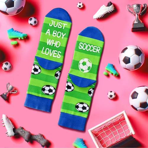 Vista 4 de HAPPYPOP Kids Socks Funny Crazy Silly Socks Boys Girls Baseball Basketball Soccer Hockey Socks, Tween Preteen Gifts