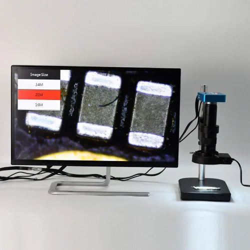 Vista 8 de HAYEAR Full HD 34MP 2K 1080 p HDMI USB Industrial Electrónico Digital Video Microscopio Cámara para Teléfono CPU PCB Reparación