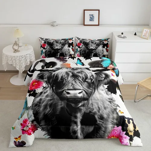 Vista 8 de Erosebridal Yin Yang - Juego de edredón para niños y adolescentes, edredón de plumón de hielo y fuego, tamaño individual, juego de ropa de cama