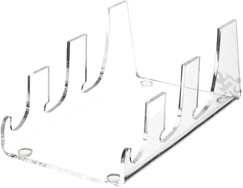 Vista 7 de OnFireGuy Soporte de exhibición de vajilla para utensilios de cocina, platos de porcelana y soporte de ajuste de lugar (paquete de 2, 2 niveles)