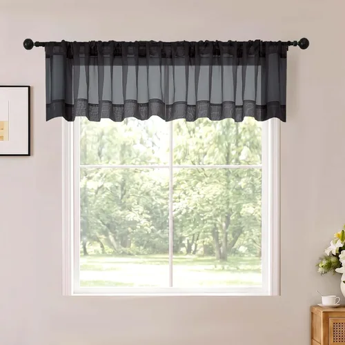 Vista 61 de OWENIE White Sheer Curtains 96 Inches Long 2 Panels for Living Room 52 Wide