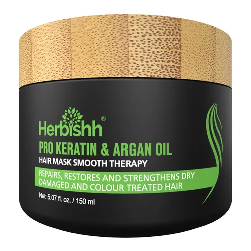 Vista 2 de Herbishh H2 Combo (condición + crecimiento del cabello) con mascarilla de queratina profesional de 5.29 oz y suero de crecimiento del cabello