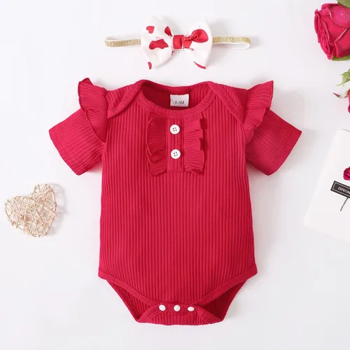 Vista 5 de Conjunto de ropa para bebé recién nacida, conjunto de pantalones cortos, conjunto floral de verano, ropa de bebé linda para niña