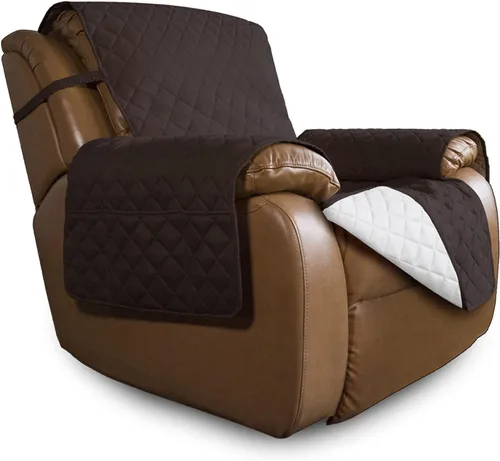 Vista 304 de Easy-Going - Funda reversible para sofá, resistente al agua, con varillas de espuma y correas elásticas, protector de muebles para mascotas y perros