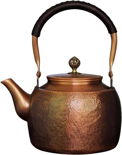 Vista 8 de Kkekos Tetera de Cobre Hecha a Mano para Estufa 2000ml (Tipo1)