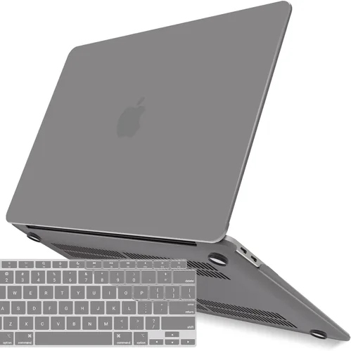 Vista 48 de IBENZER Compatible con Nuevo MacBook Air de 13 pulgadas Funda 2022 2021 2020 M1 A2337 A2179 A1932, Carcasa Rígida de Plástico con Cubierta de azul