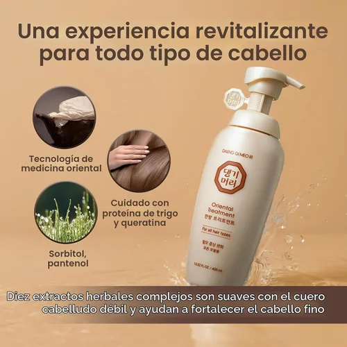 Vista 8 de Daeng Gi Meo Ri Set de cuidado para la pérdida de cabello - Champú para cabello graso + tratamiento para todo tipo de cabello, 13.5 onzas líquidas