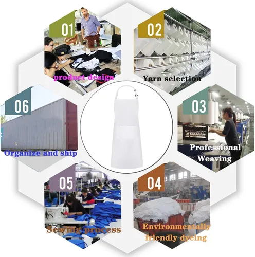 Vista 7 de Delantal blanco, delantal de chef para hombres, mujeres y adultos, disfraz de chef ajustable, delantales largos para mujeres con bolsillos