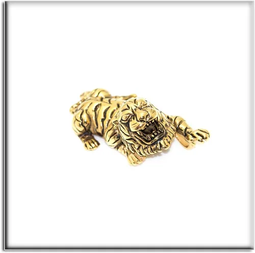 Vista 3 de Xusamss Collar con colgante de tigre animal de acero de titanio punk, cadena de 22 pulgadas