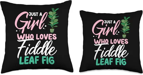 Vista 3 de Fiddle Leaf Fig Ficus Lyrata Care - Almohada para interiores, 16 x 16 pulgadas, multicolor