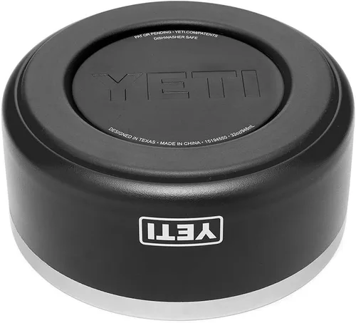 Vista 4 de YETI Boomer 4 - Cuenco antideslizante de acero inoxidable para perros, capacidad para 32 onzas Negro
