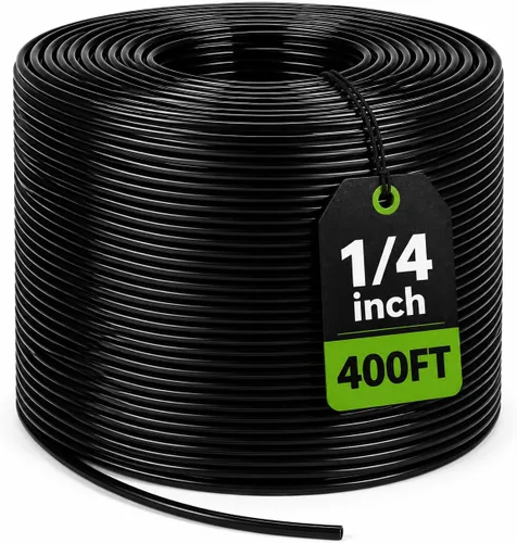 Vista 11 de Bonviee Tubo de riego de 1/2 pulgada con 4 paquetes de conectores de 6 vías, tubo de riego por goteo de 50 pies ideal para sistema de riego