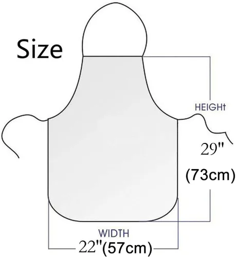 Vista 2 de Funny Cute Kitchen Cooking Apron for Men and Women BBQ Grilling Personalized Unisex Gift Present for Couple Adult Teens Party Costume