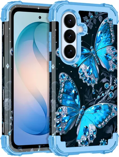 Vista 36 de LONTECT Funda para Galaxy S26 5G a prueba de golpes, 3 en 1, resistente y resistente, policarbonato duro+híbrida suave resistente de alto impacto