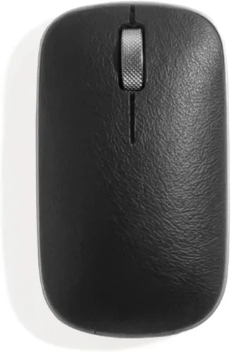 Vista 4 de Azio Ratón clásico retro Bluetooth RM-RCM-L-03 (artesano), negro y dorado