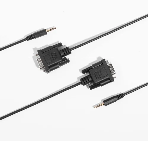 Vista 7 de Cable serie DB9Pin hembra a DC3.0.197 in - 6 pies negro