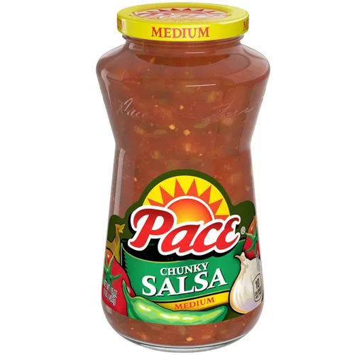 Vista 16 de Pace Salsa mediana gruesa con bajo contenido de sodio, tarro de 16 onzas