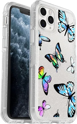 Vista 7 de OtterBox iPhone 11 Pro (solamente) - Funda de la serie Symmetry Clear - Estampado de vaca - Ultra-Sleek - Compatible con carga inalámbrica - Los