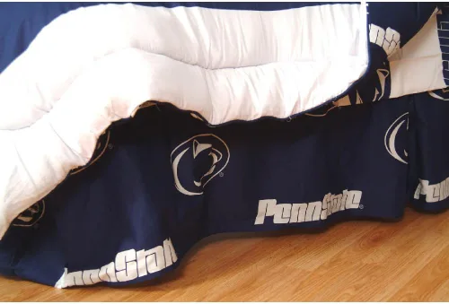 Vista 22 de College Covers Everything Comfy Nebraska Cornhuskers - Falda de cama con volantes, tamaño individual