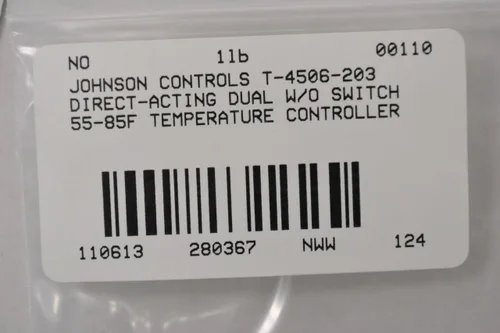 Vista 8 de Johnson Controls T-4506-203 Termostato de doble temperatura sin interruptor de indexación, acción directa, montaje horizontal