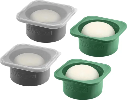 Vista 16 de PLUS-1000ml Caja de prueba de masa de pizza para pizza artesanal DIY, contenedores apilables de grado alimenticio de silicona con tapas. Apto