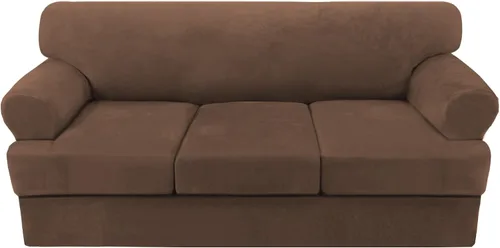 Vista 51 de H.VERSAILTEX Funda para sofá de 2 piezas, fundas para sillón con cojines en forma de T, funda para sofá de terciopelo grueso, protector de muebles