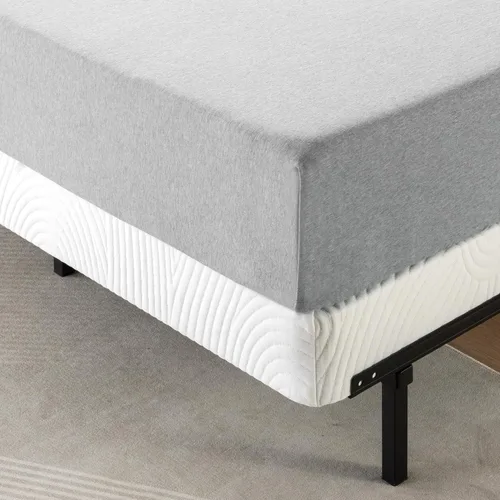 Vista 11 de Base somier para colchón perfil plegable bajo de 4 pulgadas Zinus, Acero
