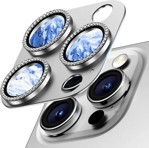 Vista 11 de Protector de lente de cámara para iPhone 15/iPhone 15 Plus/iPhone 14/iPhone 14 Plus, pantalla de cubierta de cámara de vidrio templado de aleación
