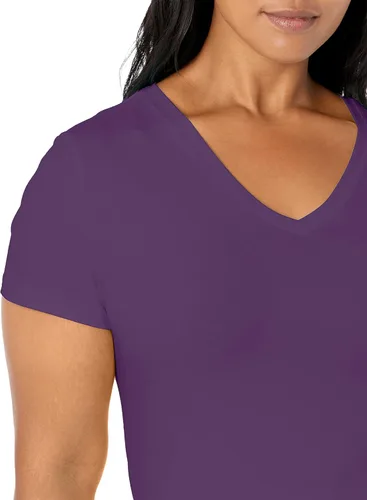 Vista 5 de Nautica Camiseta de algodón elástico con cuello en V para mujer Easy Comfort