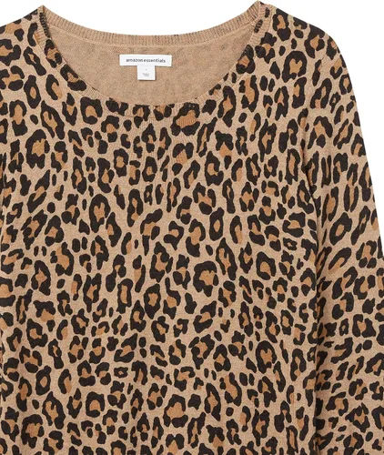 Vista 5 de Tienda Essentials - Suéter de cuello redondo, ligero y de manga larga para mujer (disponible en talla extragrande)