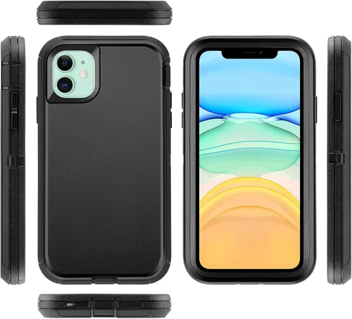 Vista 8 de Co-Goldguard Funda compatible con iPhone 11, 3 capas de protección contra caídas, resistente, a prueba de golpes, para iPhone 11 de 6.1 pulgadas