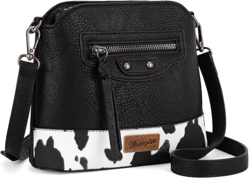 Vista 8 de Wrangler - Bolsos cruzados pequeños para mujer, bolsos y bolsos de hombro lindos con correa ajustable