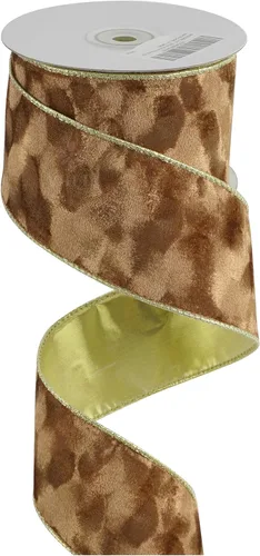 Vista 18 de MEEDEE Black and Gold Velvet Ribbon 2.5 inch with 10 Yards Spool Two Tone Velvet Wired Ribbon for Gift Wrapping, Halloween Wreaths, Christmas Tree