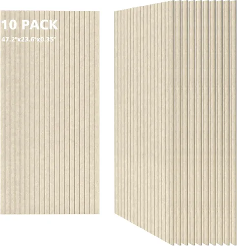 Vista 25 de Paneles acústicos artísticos para pared, paquete de 5 paneles absorbentes de sonido, paneles de pared insonorizados de 47.2 x 23.6 pulgadas, paneles
